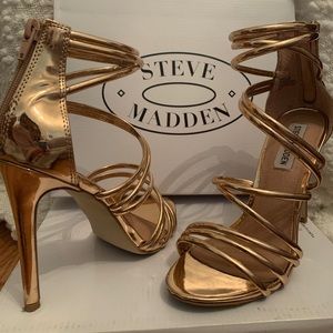 Steve Madden Santi rose gold heels